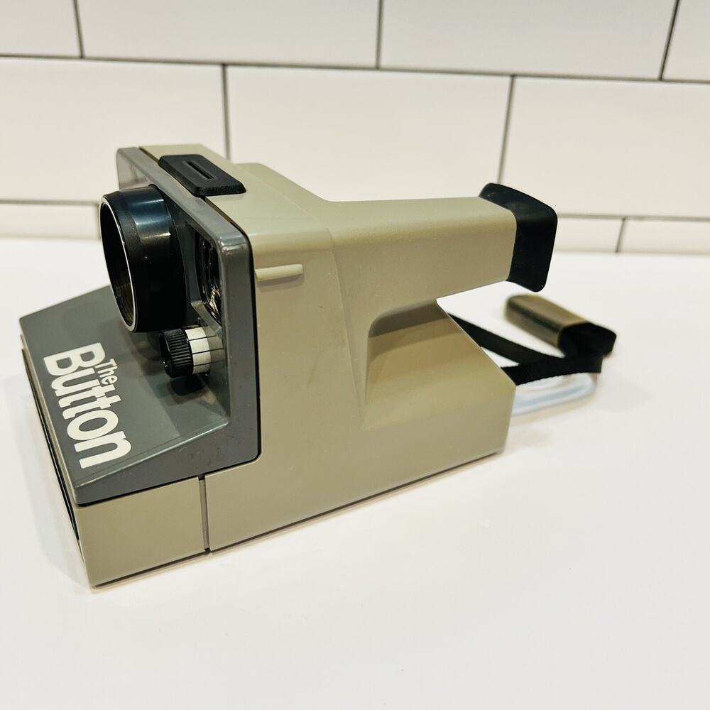 Vintage Polaroid The Button SX-70 Instant Film Land Camera With Strap UNTESTED - Picture 3 of 5